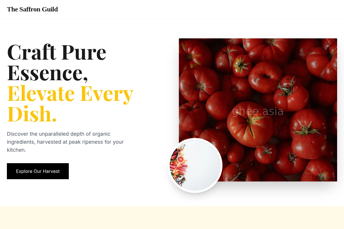 Delicate Organic Food